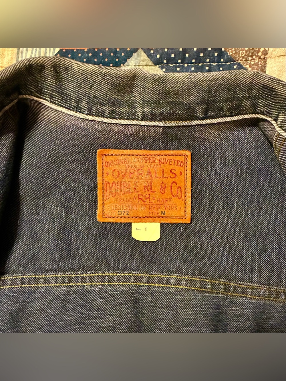 💥RARE💥DOUBLE RL RALPH LAUREN RRL INDIGO TYPE I MILITARY JACKET- SIZE MEDIUM - Picture 12 of 15